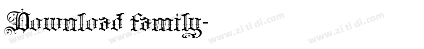 Download family字体转换